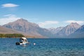 LAKE MCDONALD, MONTANA/USA - SEPTEMBER 20 : View of Lake McDonald in Montana on September 20, 2013 Royalty Free Stock Photo