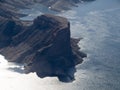 Lake Mead, Nevada, USA seen from a helicopter Royalty Free Stock Photo