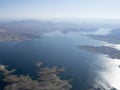 Lake Mead, Nevada, USA seen from a helicopter Royalty Free Stock Photo