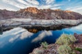 Lake Mead Mountain Lake Landscape In Nevada Royalty Free Stock Photo