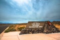 Lake Mead National Recreation Area entrance sign Royalty Free Stock Photo