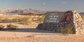 Lake Mead National Recreation Area NPS Monument Entrance Sign Royalty Free Stock Photo