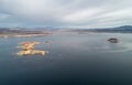 Lake Mead in Nevada.  lLke that lies on the Colorado River Royalty Free Stock Photo