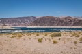 Lake Mead Nevada Shoreline with Marina Royalty Free Stock Photo