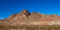 A striking mountain at Lake Mead National Recreation Area in southern Nevada Royalty Free Stock Photo