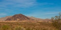 A striking mountain at Lake Mead National Recreation Area in southern Nevada Royalty Free Stock Photo