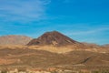 A striking mountain at Lake Mead National Recreation Area in southern Nevada Royalty Free Stock Photo