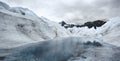 Lake in Mendenhall Glacier, Alaska Royalty Free Stock Photo