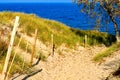 Lake Michigan during Autumn in Indiana Dunes Royalty Free Stock Photo