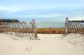 Lake Michigan Beach with Fence