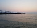 St. Joseph lighthouse at sunset Royalty Free Stock Photo