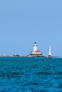 Lake Michigan light house Royalty Free Stock Photo