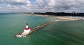 Lake Michigan Lighthouse, Indiana Royalty Free Stock Photo