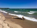 Lake Michigan near Sleeping Bear Dunes Royalty Free Stock Photo