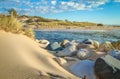 The Lake Michigan Shore Royalty Free Stock Photo