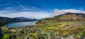 Lake MillstÃÂ¤tter See and DÃÂ¶briach in Carinthia during autumn