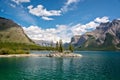 Lake Minnewanka in Banff National Park, Alberta, Rocky Mountains Canada Royalty Free Stock Photo