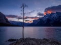 Lake Minnewanka at sunrise