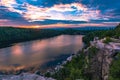 Summer Sunset On Lake Minnewaska Royalty Free Stock Photo