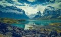 Lake Mirador Condor in Chile