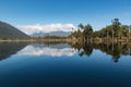 Lake Moana (Brunner) with the Hohonu mountain range in distance on West Coast, New Zealand Royalty Free Stock Photo