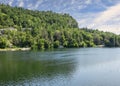 Lake Mohonk, Mohonk Mountain House in Catskill Mountains Royalty Free Stock Photo