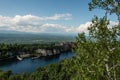 Lake Mohonk in the summer Royalty Free Stock Photo