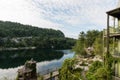 Lake Mohonk in the summer Royalty Free Stock Photo