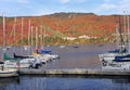 Lake and Mont Tremblant in autumn, Quebec Royalty Free Stock Photo