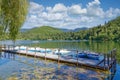 Lake Montiggler,Eppan,South Tirol,Italy Royalty Free Stock Photo