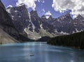 Beautiful turquoise waters of the Lake Moraine