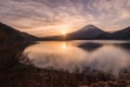 Lake Motosu and Mount Fuji