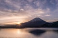 Lake Motosu and Mount Fuji