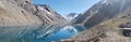 Lake mountain blue clean sky water salt andes Royalty Free Stock Photo