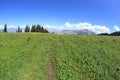 Lake and mountain landscape under blue sky Royalty Free Stock Photo