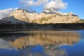 Lake and mountain reflections