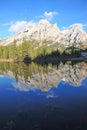 Lake and mountain reflections