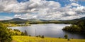 Lake on mountain. Ribnicko lake on Zlatibor