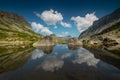 On the lake of mountain spirits. Ergaki, Russia