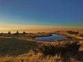 Lake on mountain top