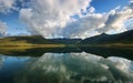 Lake and mountains