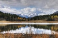 Lake and Mountains at Bowman Valley Provincial Park, Canada Royalty Free Stock Photo