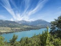 Lake with mountains