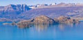 Lake and Mountains Landscape, Patagonia, Chile Royalty Free Stock Photo