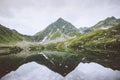 Lake in mountains mirror reflection landscape travel idyllic view