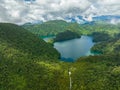 Lake in the mountains. Philippines.