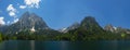 Lake in the mountains of the pyrenees. Aiguestortes and Estany de Sant Maurici National Park Royalty Free Stock Photo