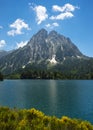 Lake in the mountains of the pyrenees. Aiguestortes and Estany de Sant Maurici National Park Royalty Free Stock Photo