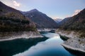 Lake and mountains