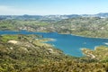 Lake in the mountains of Zahara Royalty Free Stock Photo